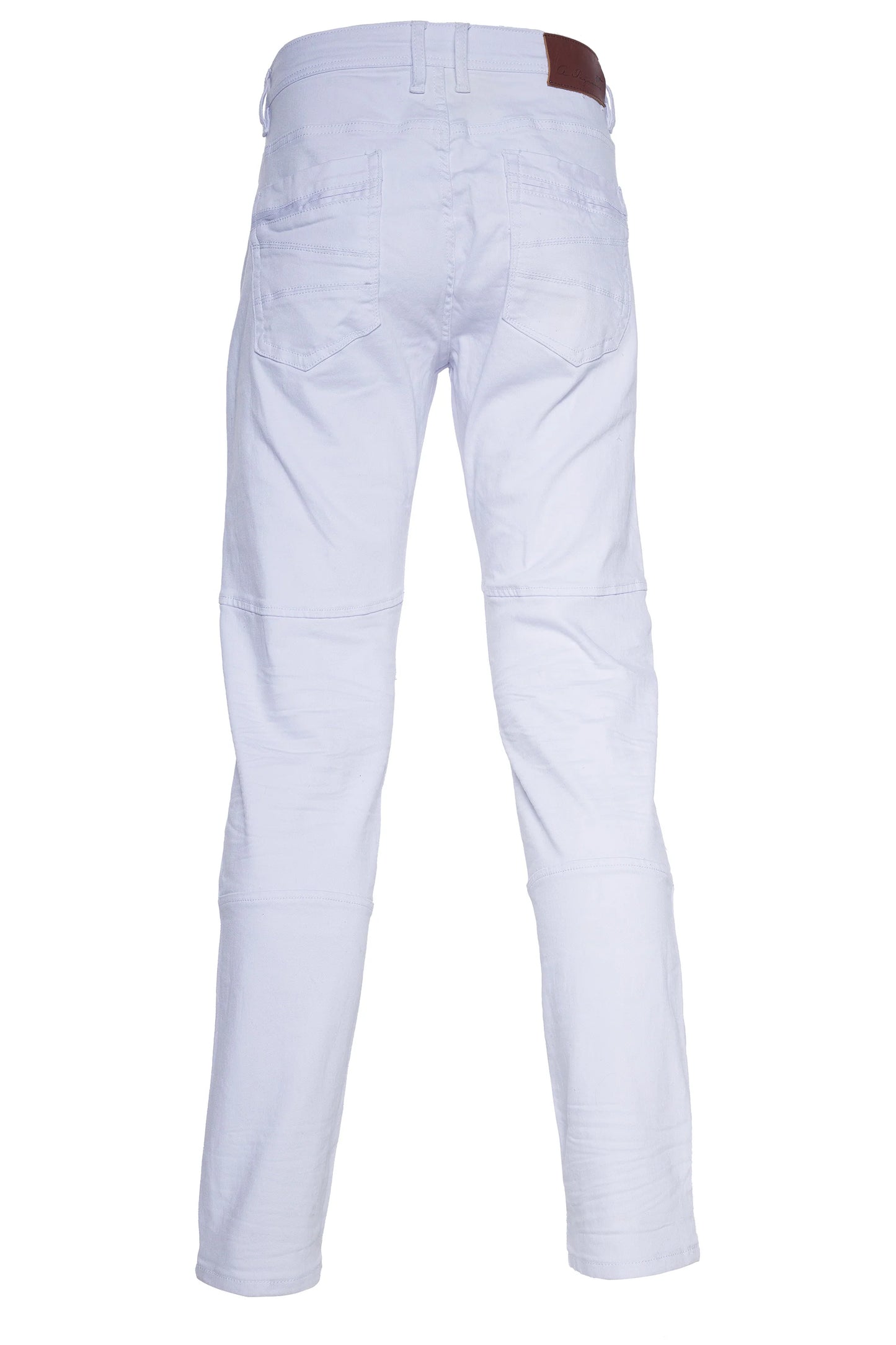 A.tizano Men's White Twill Jeans
