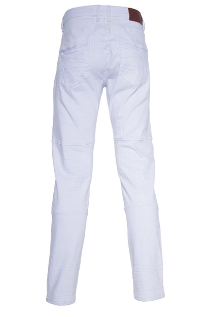 A.tizano Men's White Twill Jeans