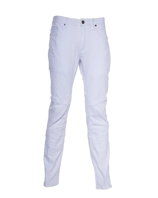 A.tizano Men's White Twill Jeans