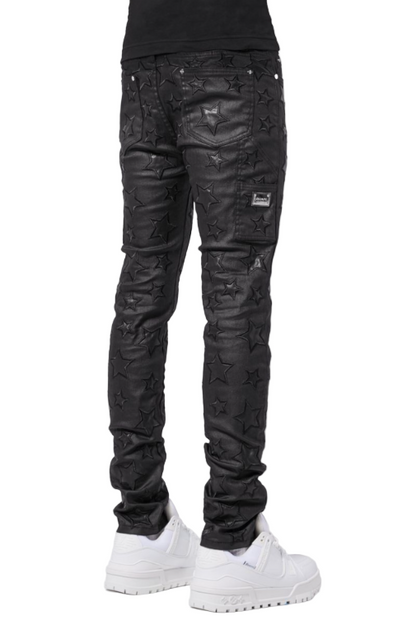 Guapi Waxed Stars Denim (All Black)