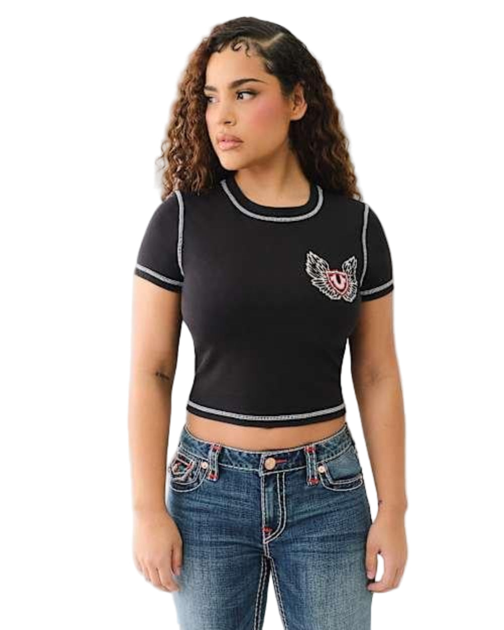 True Religion T-shirt Men's Color Black Size