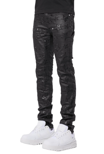 Guapi Waxed Stars Denim (All Black)
